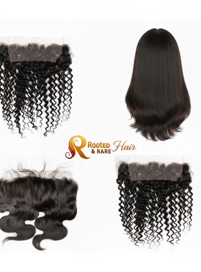 High Quality Frontal - All Textures: Black / Coloured Hair