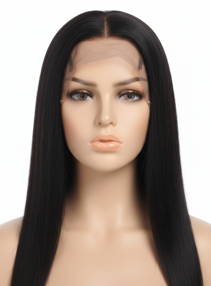 Straight Lace Frontal 13X4 Black Hair: Natural Straight