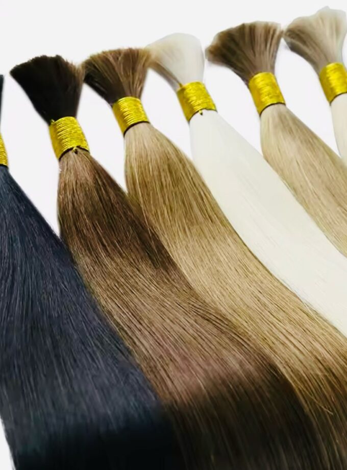 Natural Straight Raw Hair Bulk (6”– 40”)